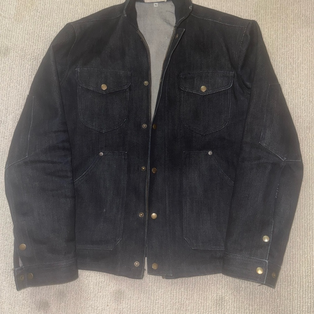 Custom made selvedge denim jacket. Price is firm.